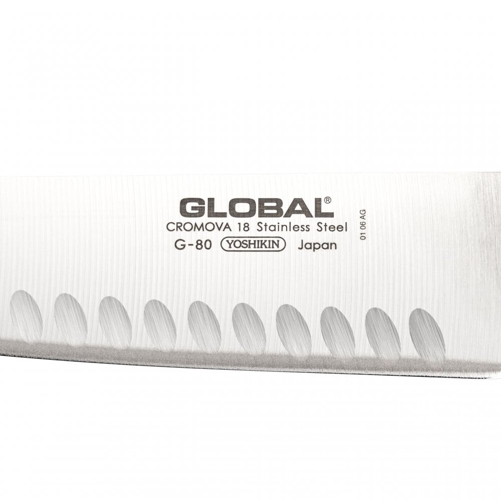 GLOBAL SANTOKU KNIFE - FLUTED 18CM